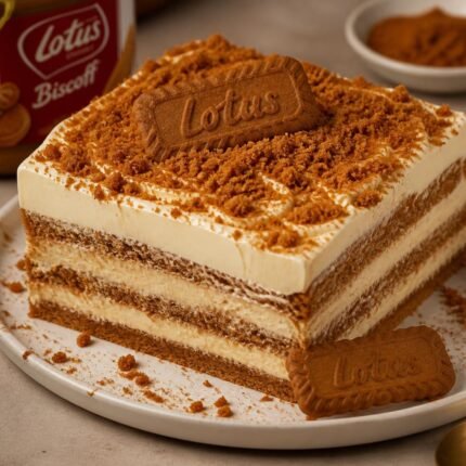 Lotus Biscoff Milk Cake
