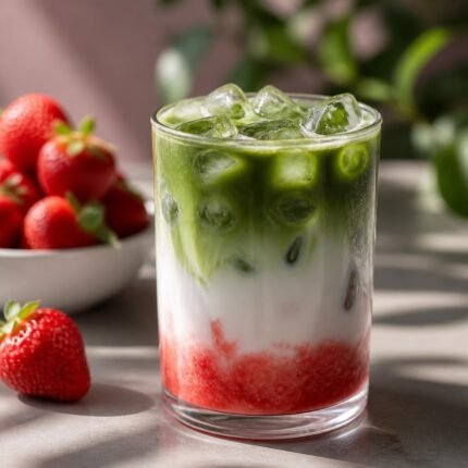 Strawberry Iced Matcha