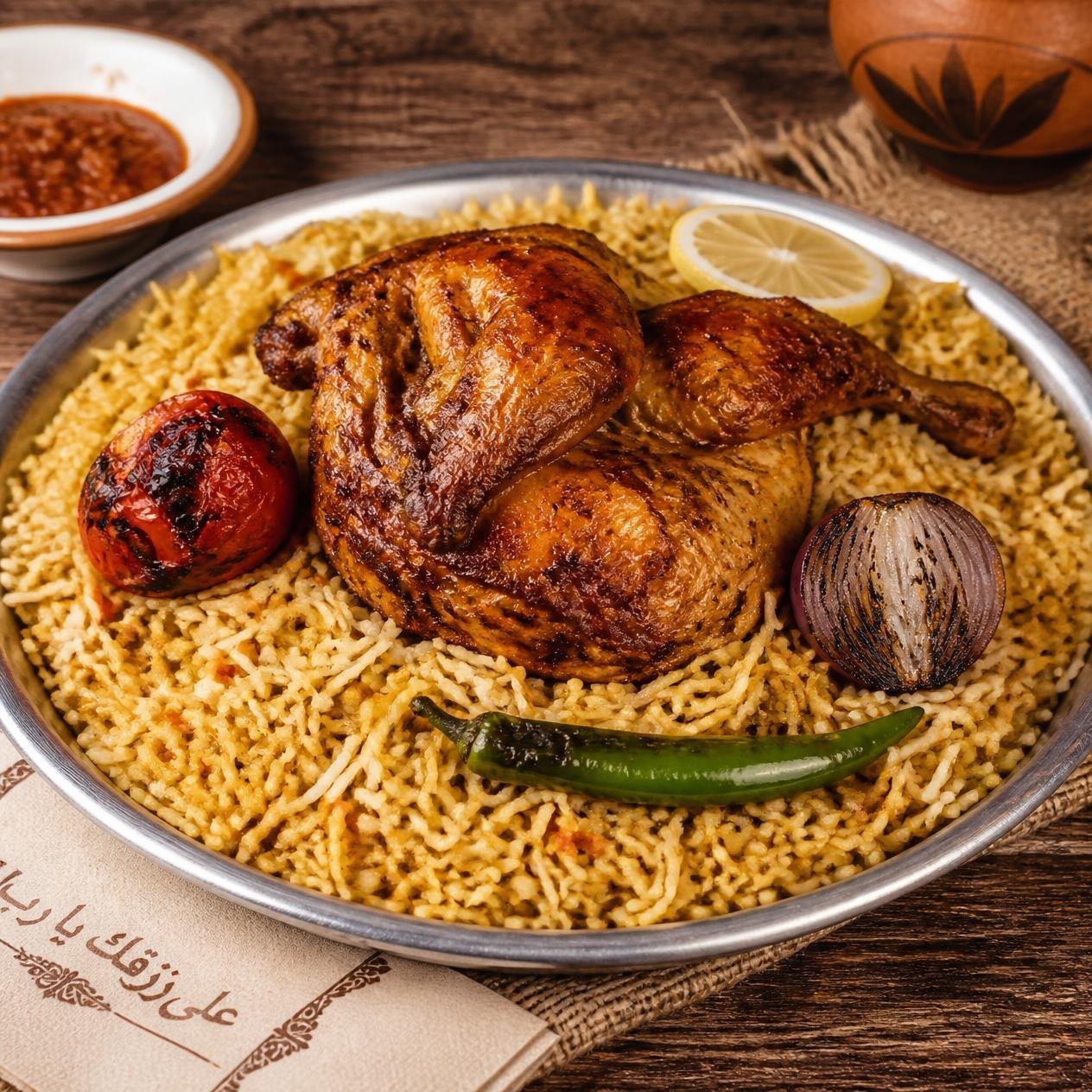 Yemeni-Chicken-Mandi-for-One.jpg Yemeni Chicken Mandi for One - Image 1